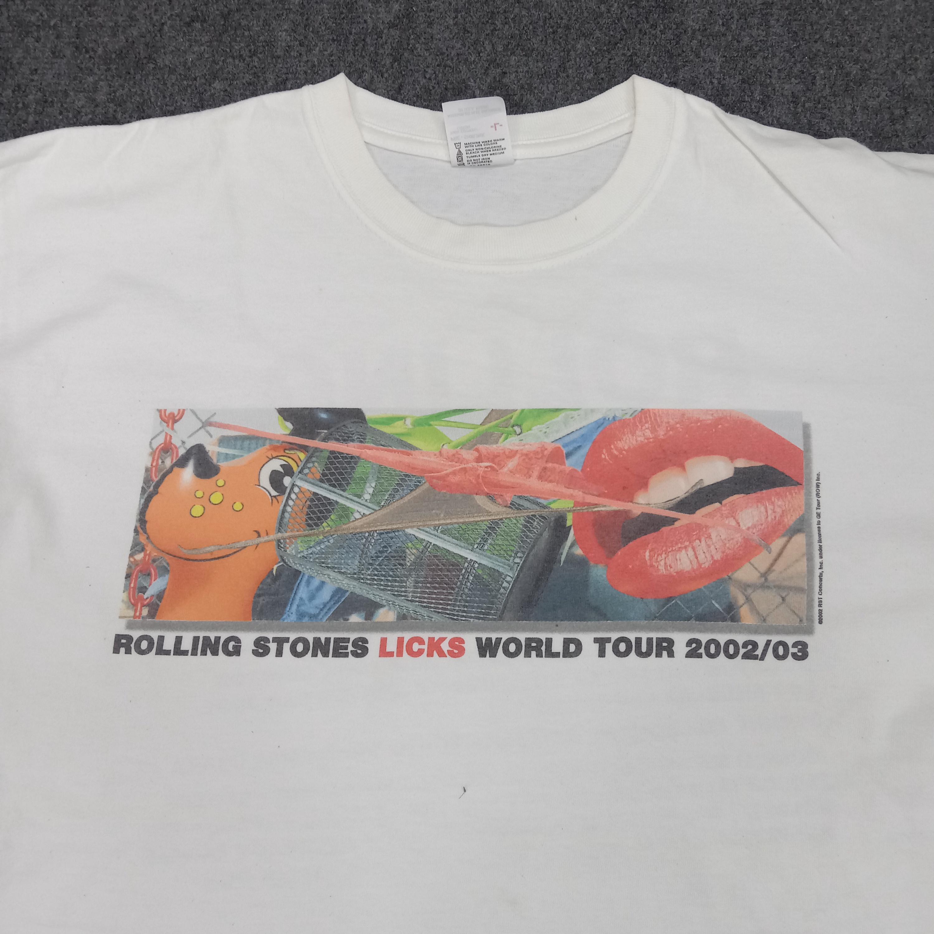 The Rolling Stones Licks World Tour 2002/03 Tshirt - Etsy Canada