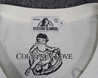 Hysteric Glamour X Courtney Love the Queen of Rock Tshirt - Etsy