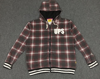 Vintage Up Smile! Japanese Style Zipper Jacket Hoodie