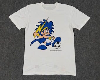 Vintage 90's PANASONIC GAMBA Osaka Japanese Soccer Club T-shirt