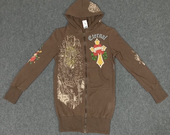 Vintage Ed Hardy x Eternal Love by Christian Audigier Jacket Hoodies