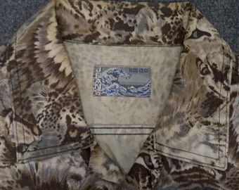 Vintage 90's KENZO JEANS Full Print Design Crop Jacket - Etsy Canada