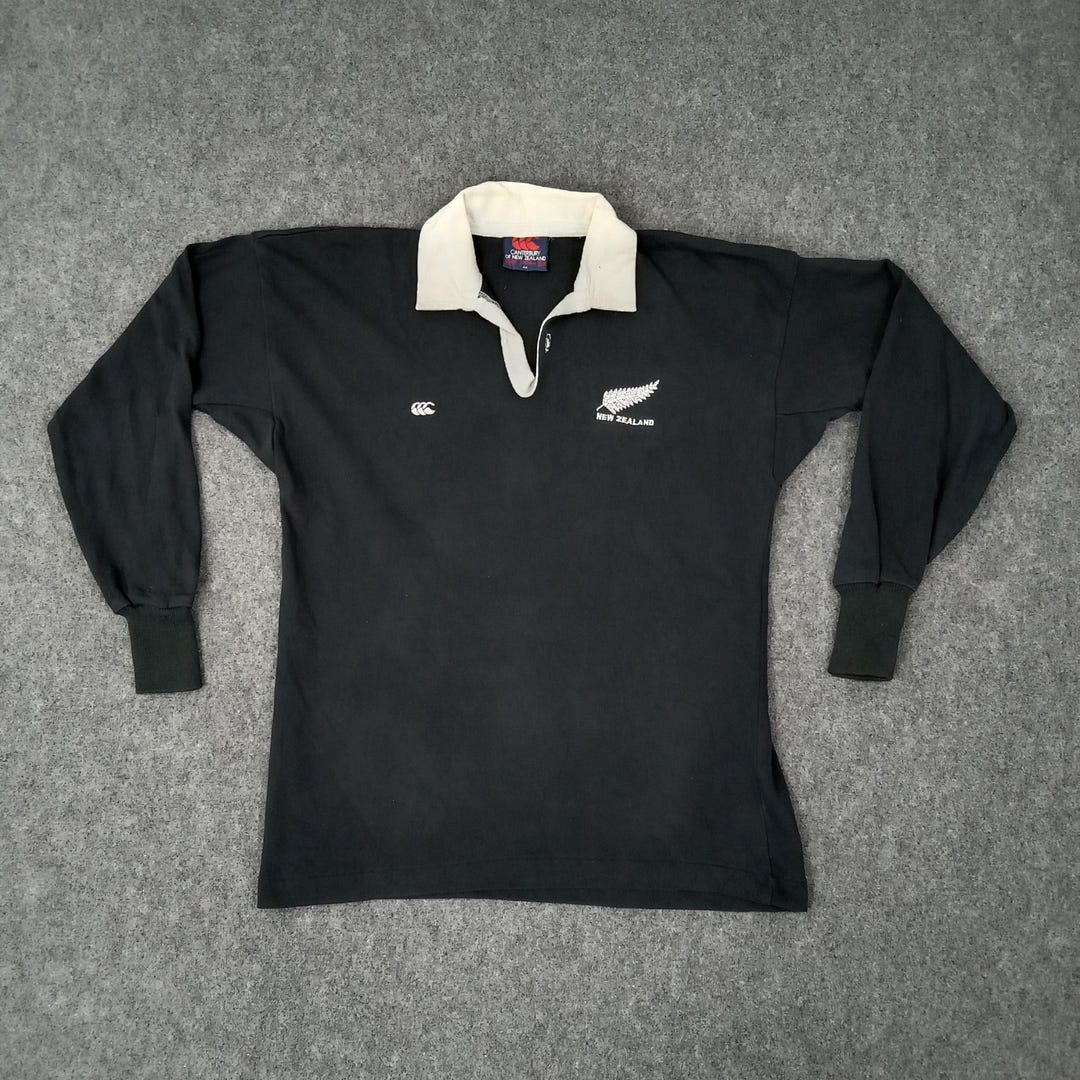 Canterbury All BLACKS 75周年 ヴィンテージ ユニフォーム Vintage Canterbury New Zealand All Black Rugby Polo Shirt - Etsy