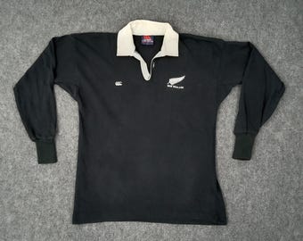 Vintage Canterbury New Zealand All Black Rugby Polo Shirt - Etsy