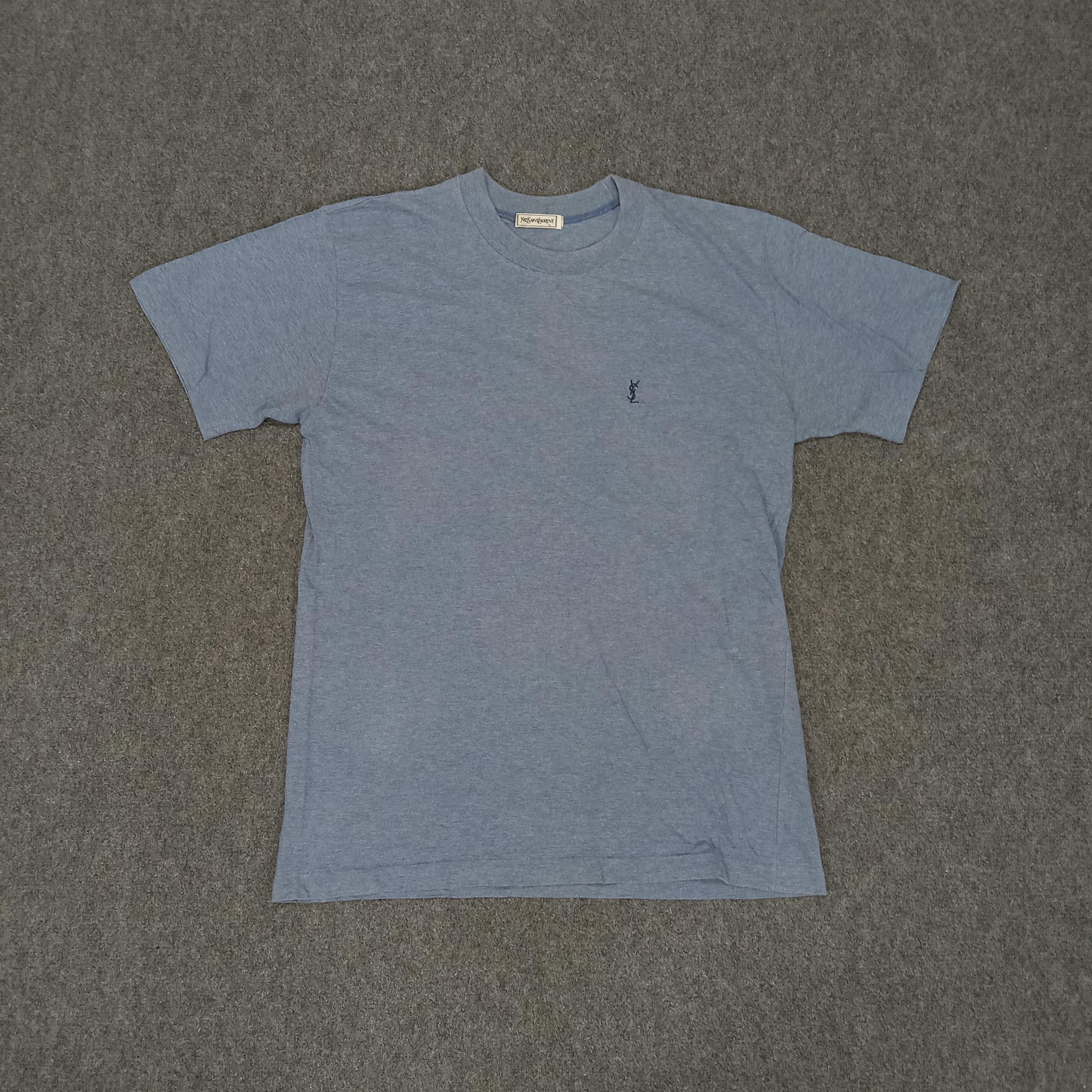 Yves Saint Laurent Embroidery Small Logo Tshirt - Etsy