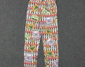 Pantalones con estampado completo de diseño japonés Tricot de Comme des Garcons