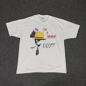 Maglietta vintage anni '90 del film James Bond 007 in missione