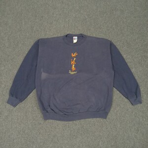 Felpa vintage con personaggio dei cartoni animati americani POOH Tiger