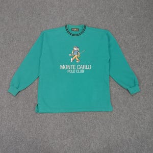 ヴィンテージ モンテカルロ ポロクラブ スポーツウェア スウェットシャツ