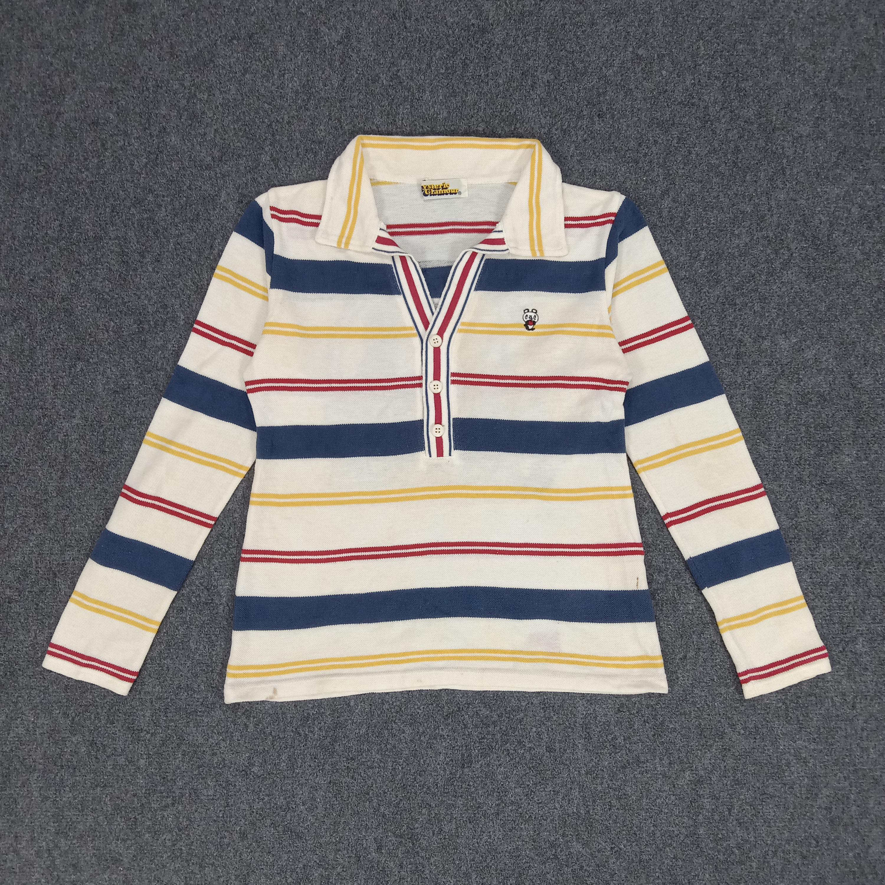 ヒステリックグラマーの日本ブランド ストライプポロシャツ - Etsy 日本