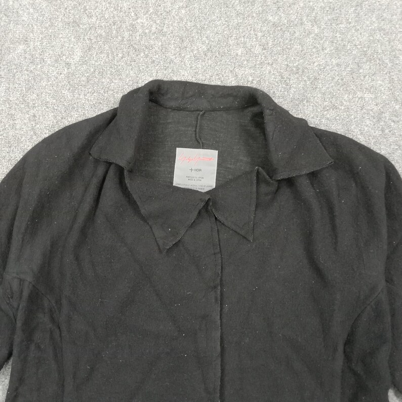 Vintage Yohji Yamamoto +NOIR Japanese Designer Wool Jacket image 3