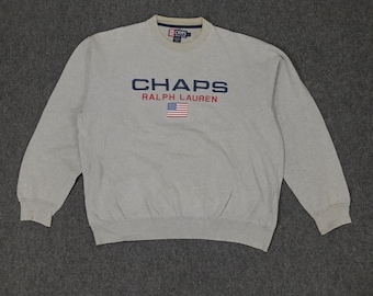 Vintage CHAPS by Ralph Lauren Embroidery Design Sweatshirt