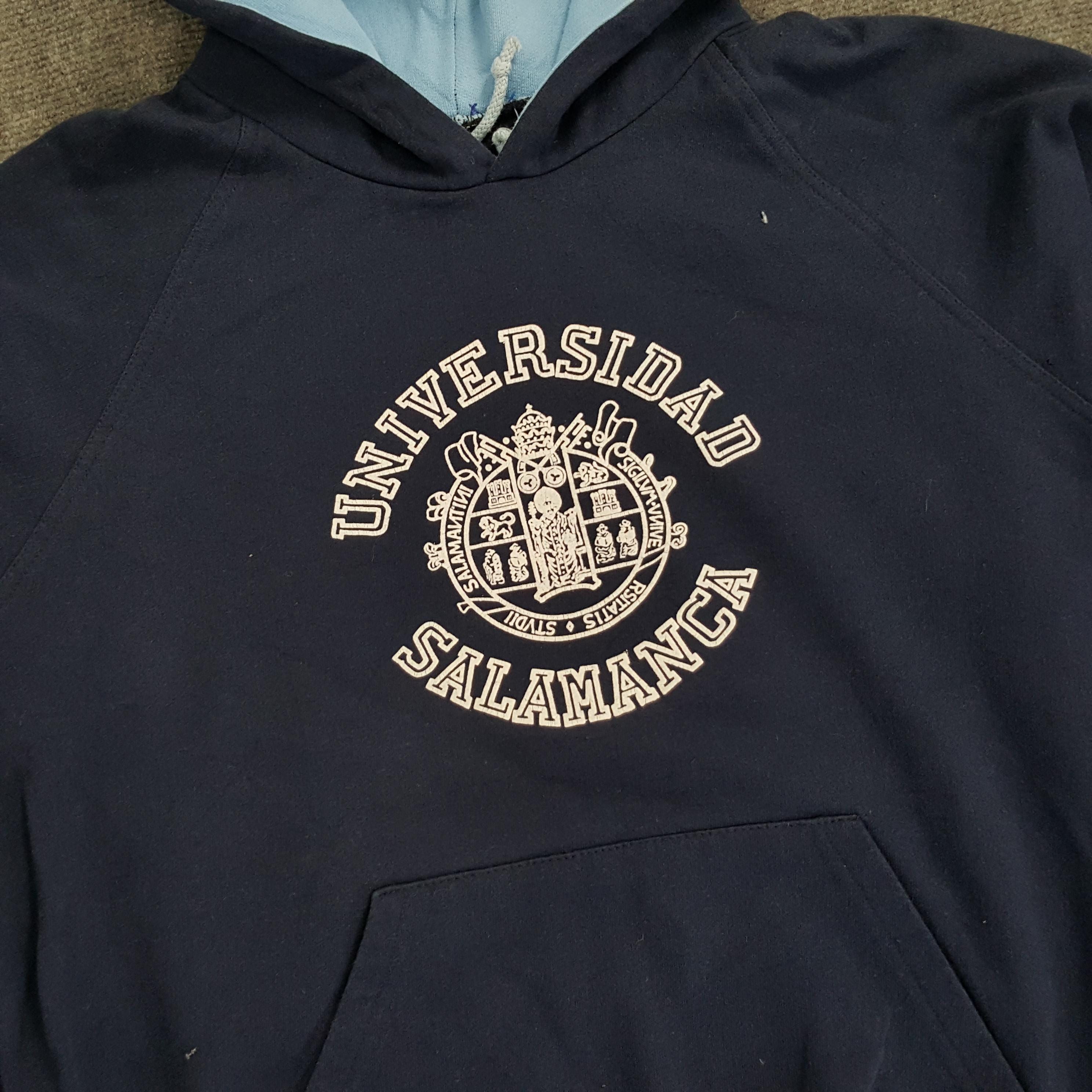Pull à Capuche Femme Covt – Universidad Salamanca, Bleu, Taille L, Coton