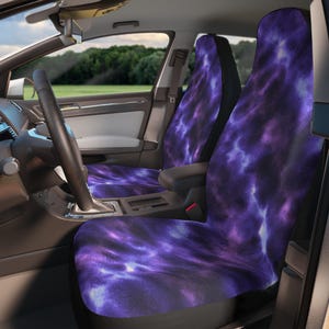 Cosmic Tie-Dye Car Seat Covers, Boho Decor, Car Accessories, Gift for Travelers, Festival Vibes, Road Trip Essentials