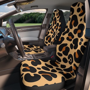 Stylish Leopard Print Car Seat Covers - Trendy Automotive Accessories, Vehicle Decor, Gift for Car Lovers, Animal Print Design, Road [...]