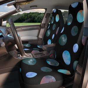 Fundas coloridas para asientos de coche / Accesorios elegantes para el coche, ajuste universal, protección del vehículo, diseño único, regalo para amantes de los coches, accesorio para el coche