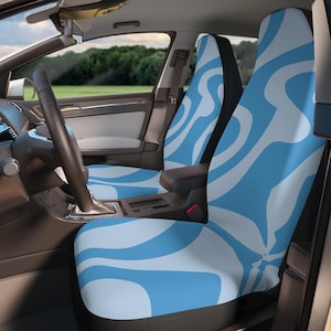 Stylish Car Seat Covers for Comfort and Style | Blue Swirl Design, Auto Accessories, Gift for Car Lovers, Car Interior Decor, Unique [...]