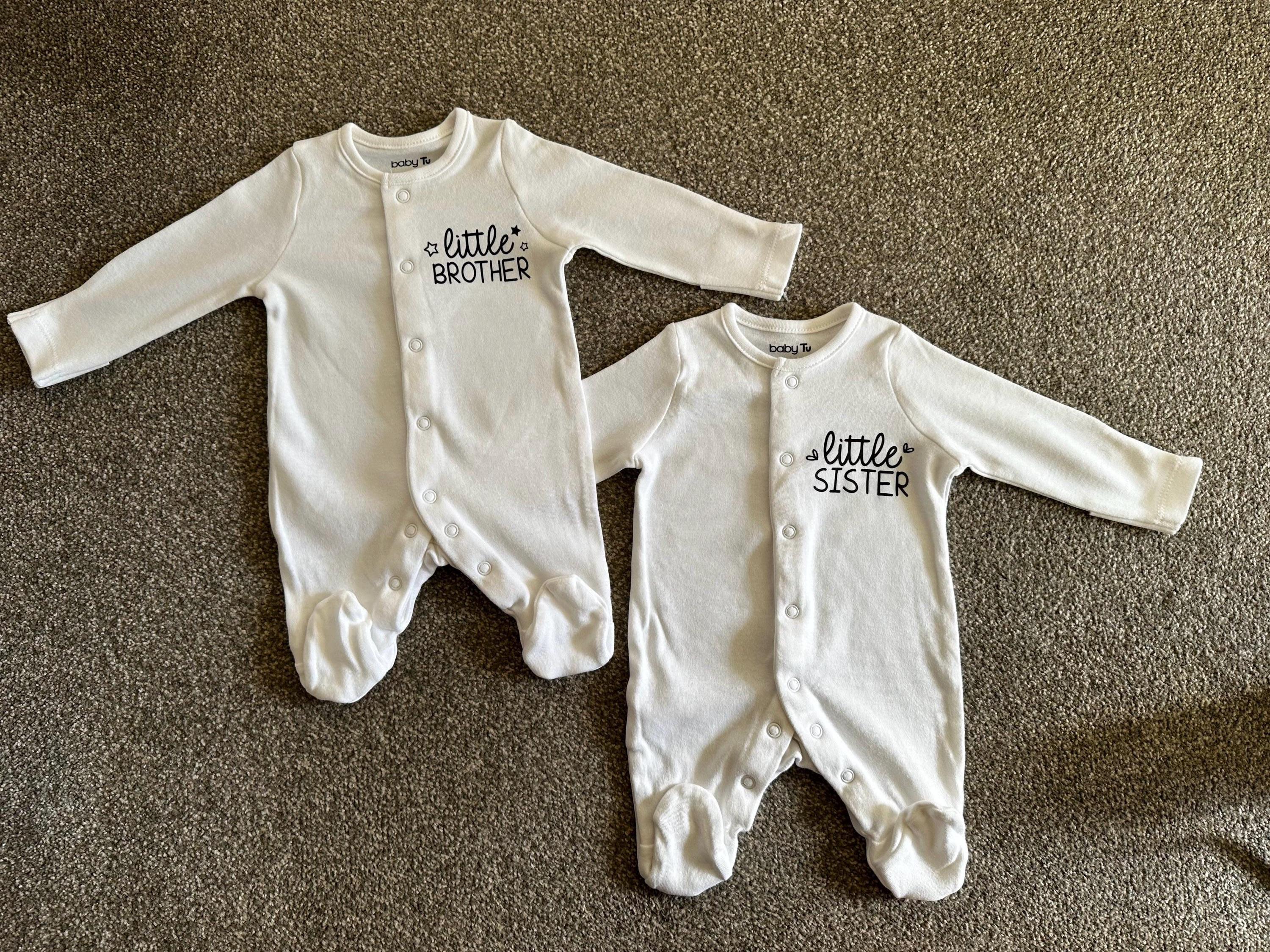 Baby Clothes Newborn Little Sister Sleepsuit Sleepsuit Little Sister  Clothes Next Newborn Sleepsuits Little