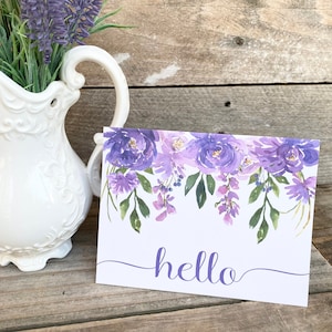 Floral Mini Note Cards, Bulk Mini Note Cards, Assorted Floral Mini