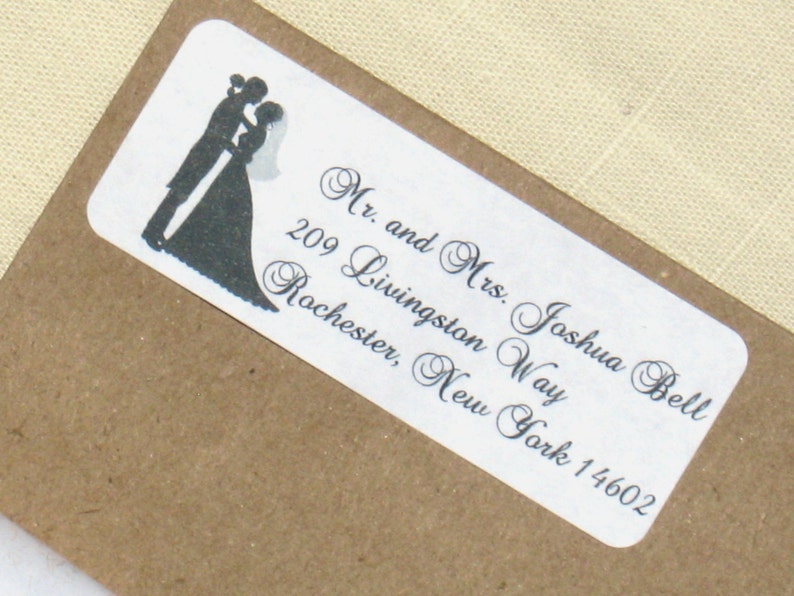 90 Self Adhesive Labels Choose Couple Return Address Labels Custom Wedding Labels Wedding Address Labels Wedding Silhouettes Stickers Labels Tags Paper Party Supplies Safarni Org