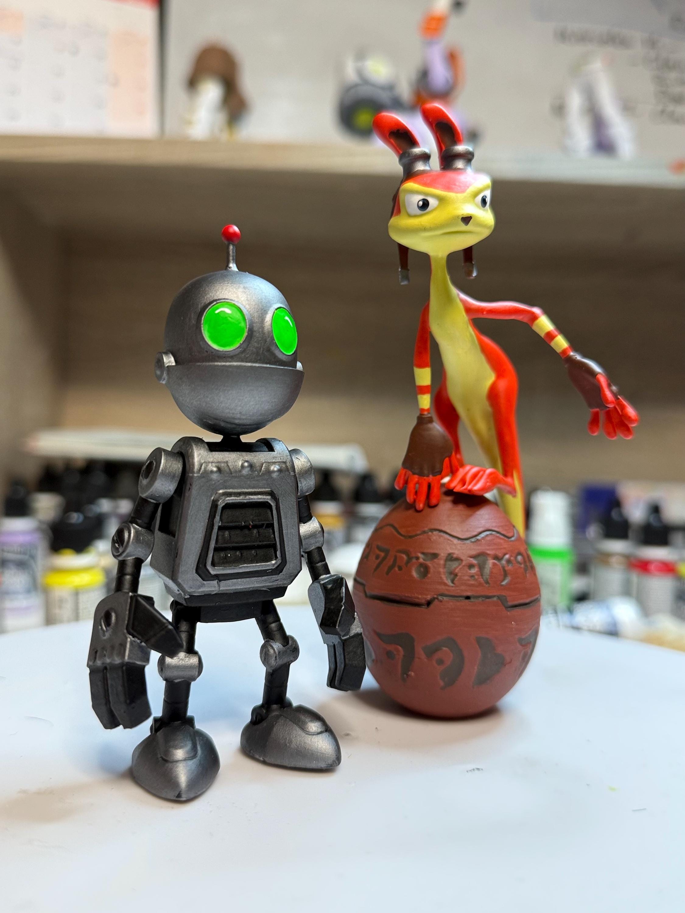 Ratchet and Clank and Jak and Daxter Hand-painted Figure Inspired by ...