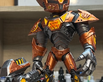 Ratchet & Clank-tributefiguur, handgeschilderd.