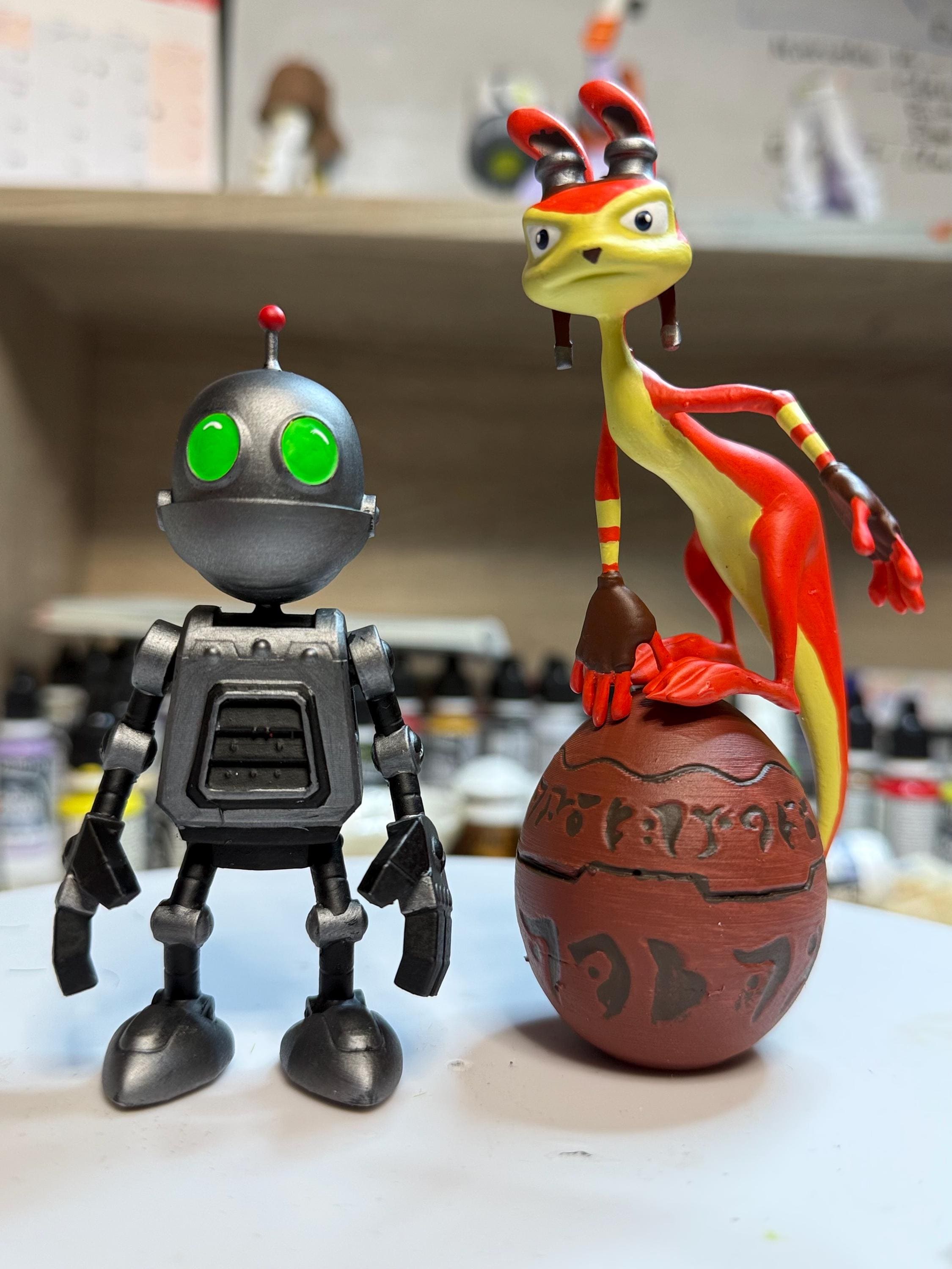 Ratchet and Clank and Jak and Daxter Hand-painted Figure Inspired by ...
