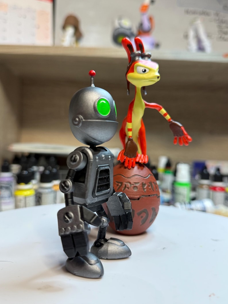 Ratchet and Clank and Jak and Daxter Hand-painted Figure Inspired by ...