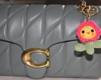 Sweet Sunflower Knitted Bag Charms