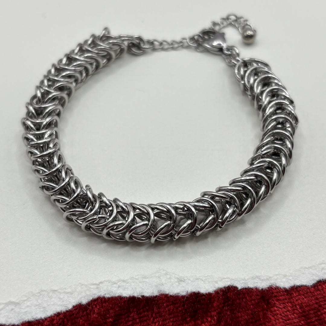 Box Chain Chainmaille Bracelet - Classic Collection - Stainless Steel ...