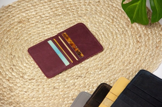 Custom card holder, Leather card holder, Simple card holder, Leather card wallet, Leather card case, Small card holder, Travel card holder