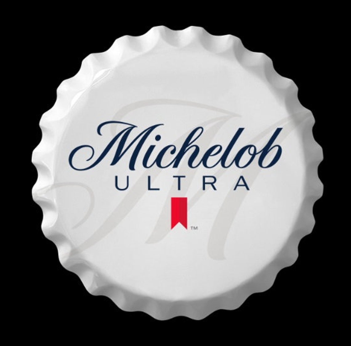 18 Michelob Ultra Beer Bottle Cap Sign Bar Wall Decor Anheuser Busch