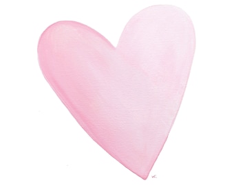Heart print wall art