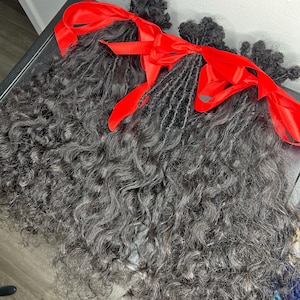 Crochet Riot Locs (Made with Raw Indian Bundles for curls)