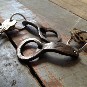 Keychain Beer Bottle Openers Hand-forged by a Blacksmith image 1