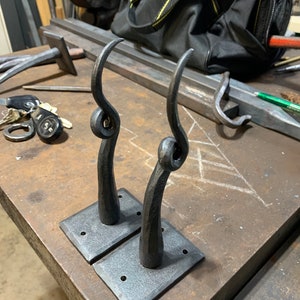 Hand-forged hook, for bananas or plants or whatever image 3