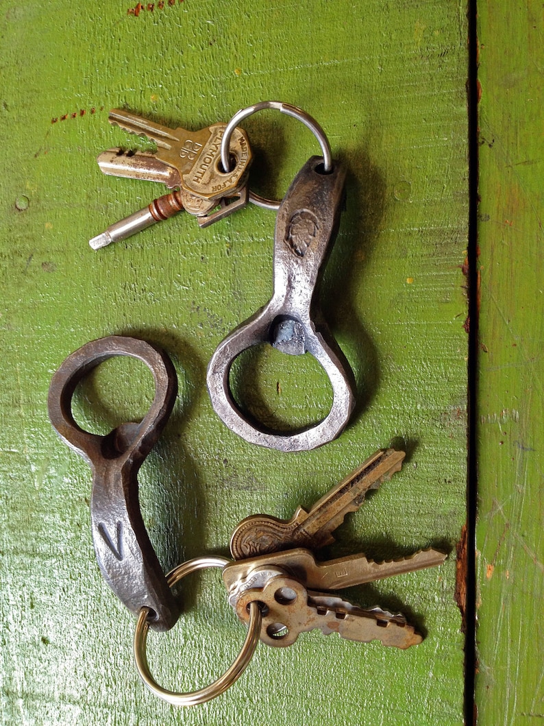 Keychain Beer Bottle Openers Hand-forged by a Blacksmith image 4