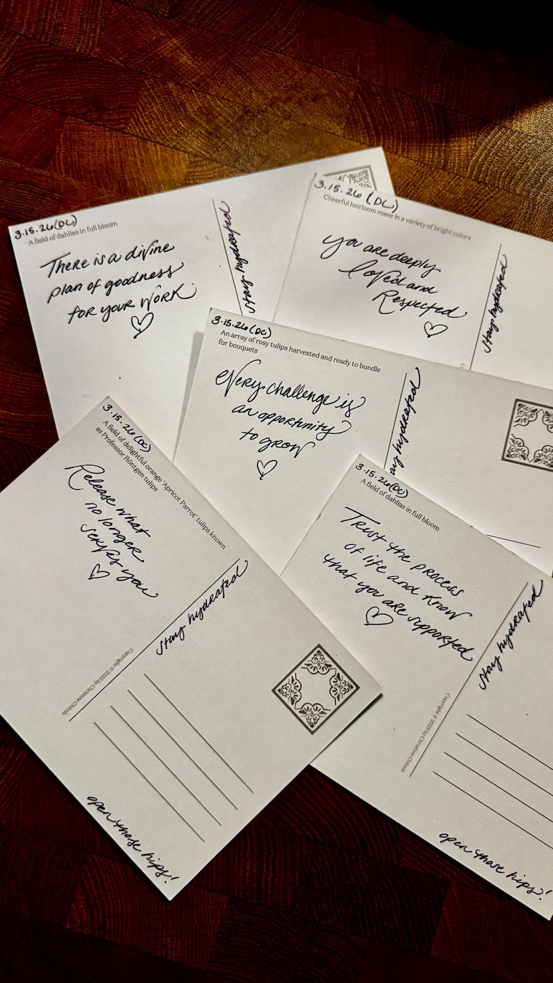 Personalized Handwritten Postcard | Sending Positive Energy ...
