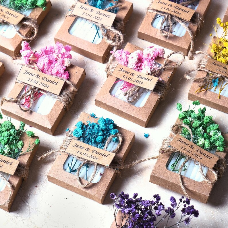 50 PCS Wedding Favors Soaps for Guests in Bulk, Bridal Shower Favors