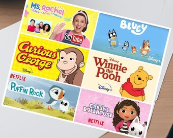 Toddler Kids Screen Time Choice Menu Printable