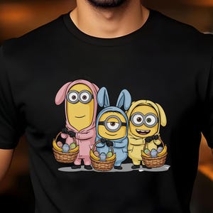 Easter Bunny Minion Shirt, Easter Bunny Sweatshirt, Cute Easter Shirt, Easter Minion Rabbit Shirt, Spring Easter Shirt Easter Bunny Shirt