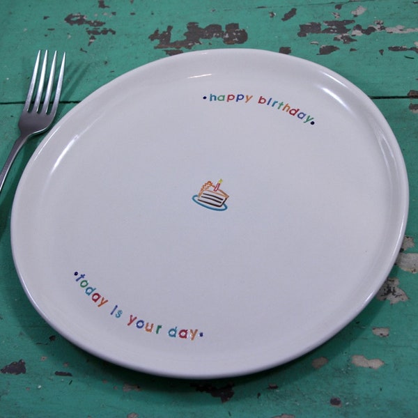 Personalized Happy Birthday Dinner Plate Etsy