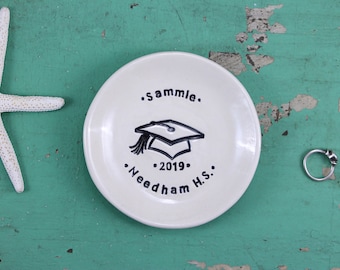 Handmade Graduation Dish, Custom Graduation Gift, Personalized Graduation Gift, Gift For High school Graduate, Gift for College Graduate