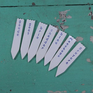 Handmade Cheese Markers set of 7, Ceramic Cheese Markers, Ceramic Tags for Cheese, Cheese Flags, Housewarming Hostess Gift Cheese Lover Gift