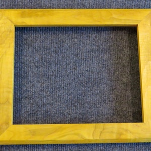8x10 Curly Maple Picture Frame Yellow dye YY