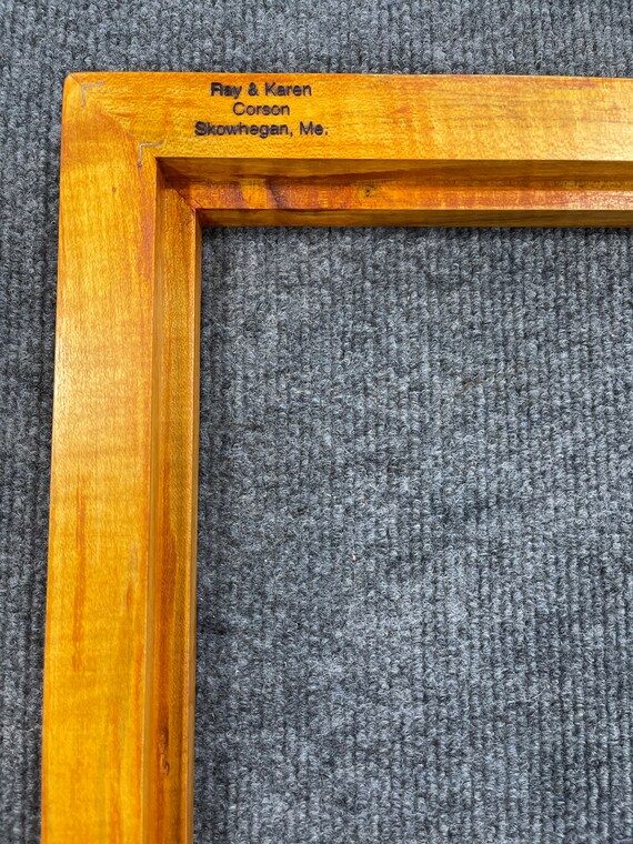 11x14 Curly Maple With Honey Amber Dye Picture Frame CMHA22 - Etsy