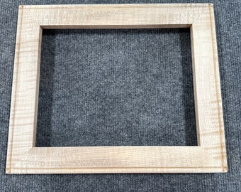 8x10 Quartersawn Curly Maple Picture Frame