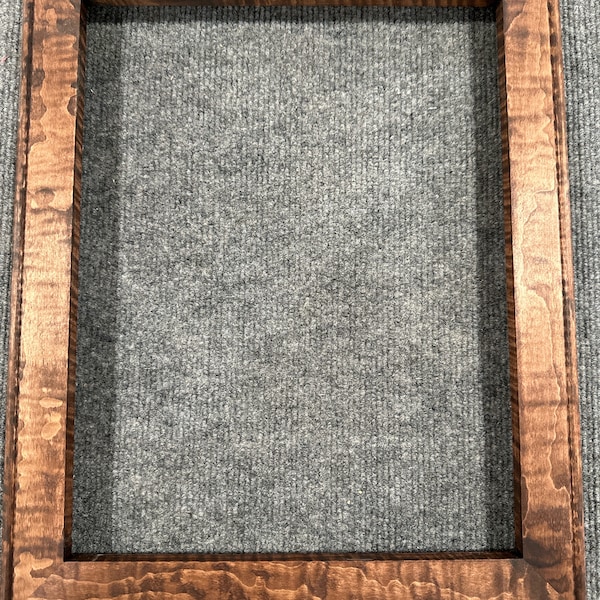11x14  Curly Maple Medium Brown Dye Picture Frame