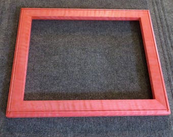 11x14  Curly Maple with Pink Dye Picture Frame- Breast Cancer Pink- Breast Cancer Awareness~
