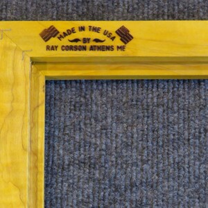 8x10 Curly Maple Picture Frame Yellow dye YY image 5